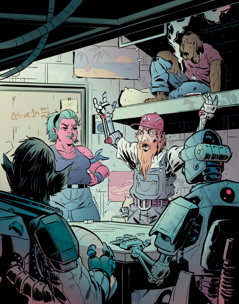 Un groupe de PJ typique de Mutant.